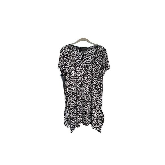Isabella Rodriguez women’s animal print Flowy 2 front pocket tunic S/medium - Picture 1 of 4